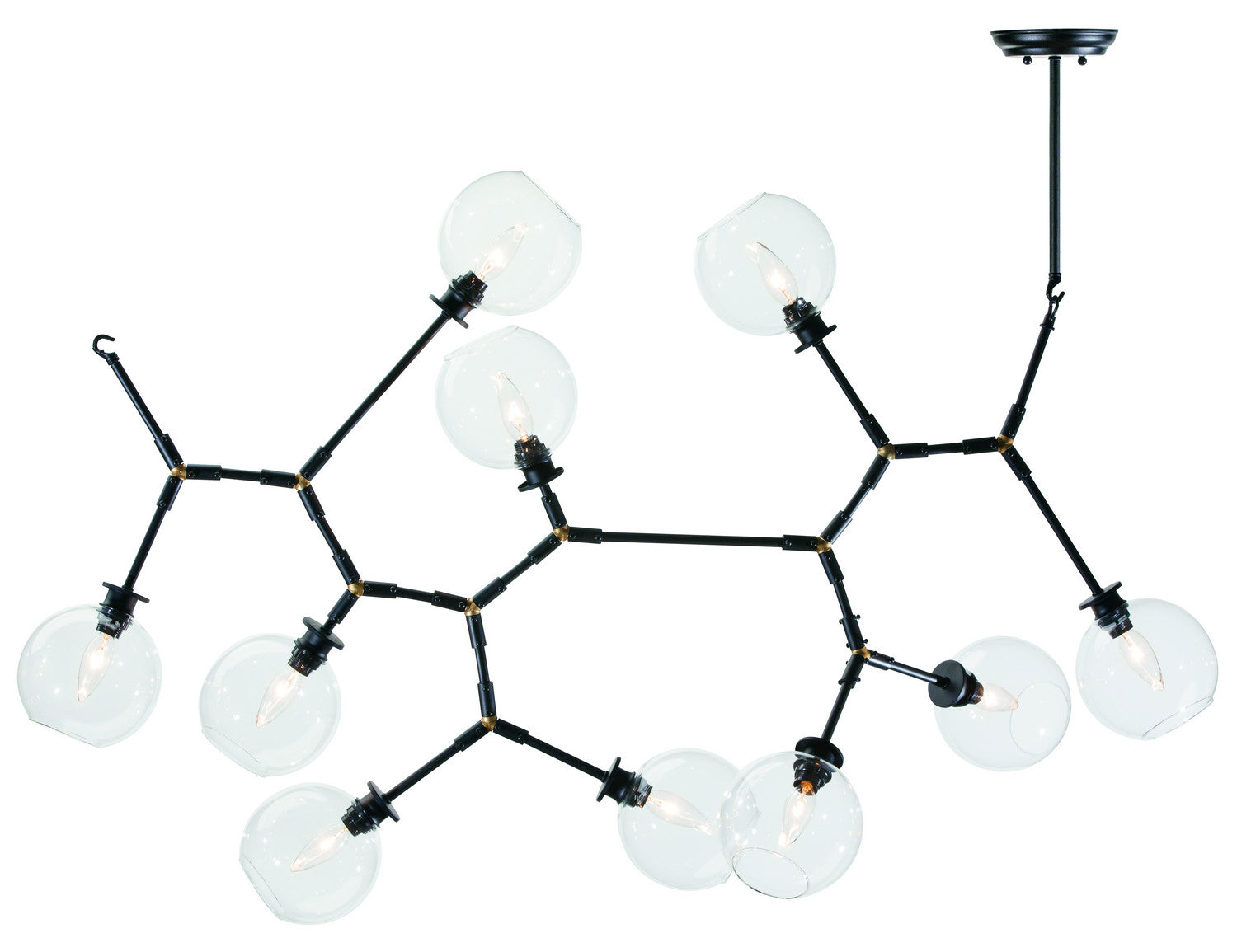 Nuevo - HGRA162 - Pendant - Atom 10 - Clear