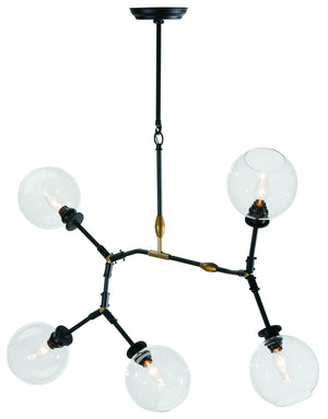 Nuevo - HGRA167 - Pendant - Atom 5 - Clear