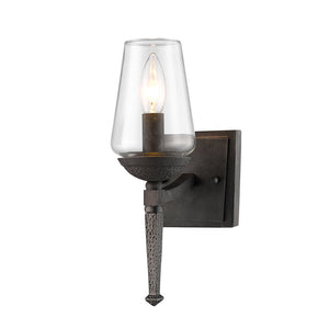 Golden - 1208-1W DNI - One Light Wall Sconce - Marcellis - Dark Natural Iron