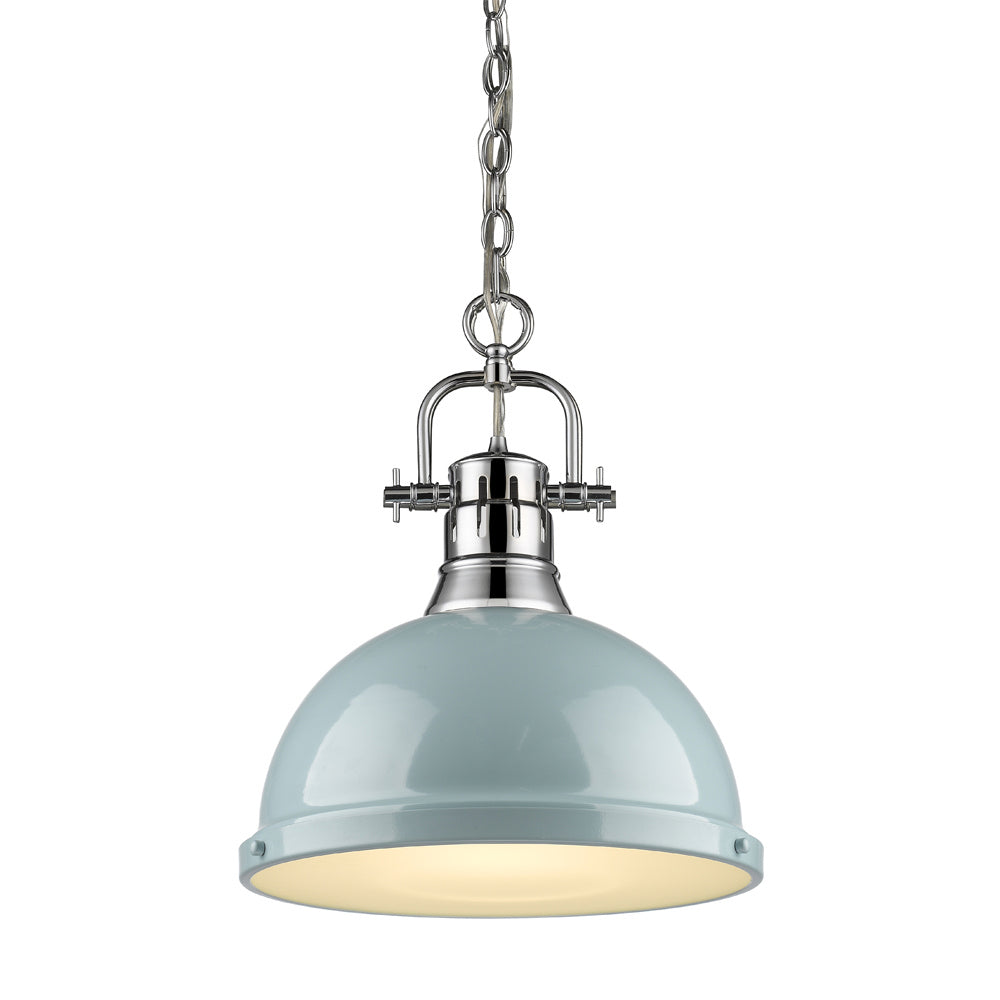 Golden - 3602-L CH-SF - One Light Pendant - Duncan CH - Chrome