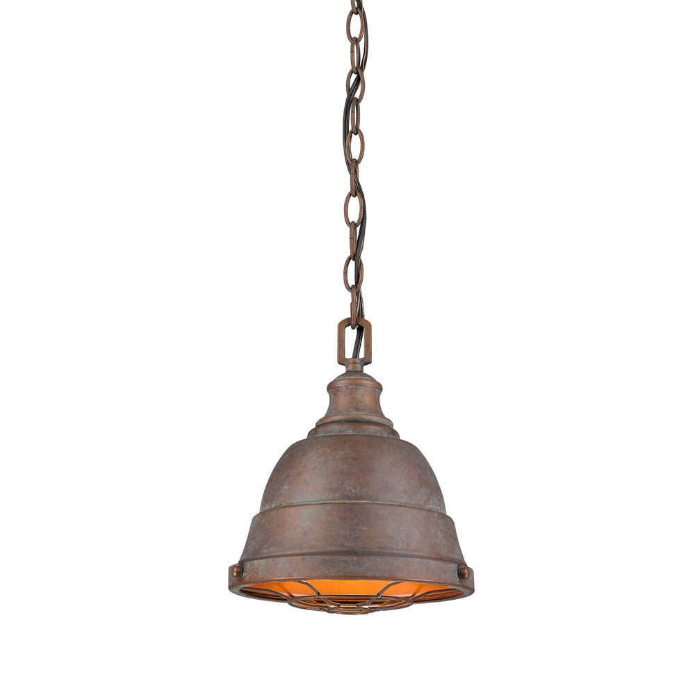 Golden - 7312-S CP - One Light Mini Pendant - Bartlett CP - Copper Patina