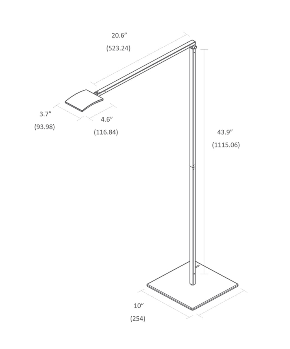 Koncept - AR2001-SIL-FLR - LED Floor Lamp - Mosso - Silver