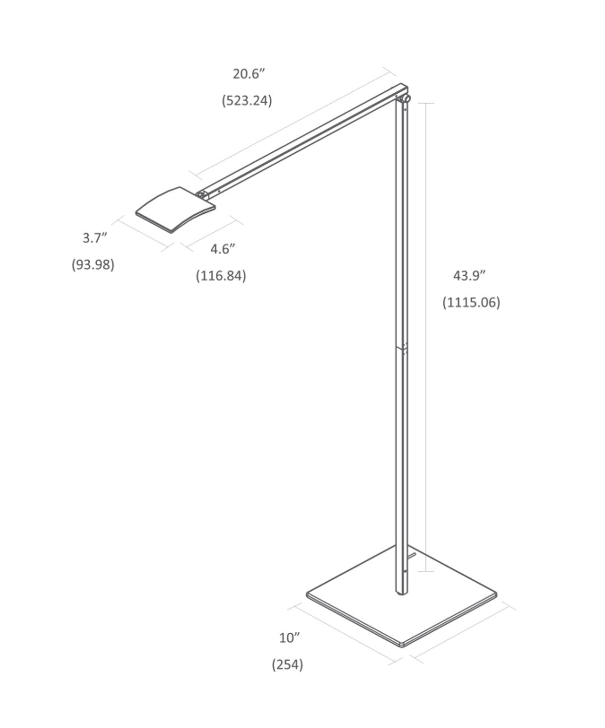 Koncept - AR2001-SIL-FLR - LED Floor Lamp - Mosso - Silver