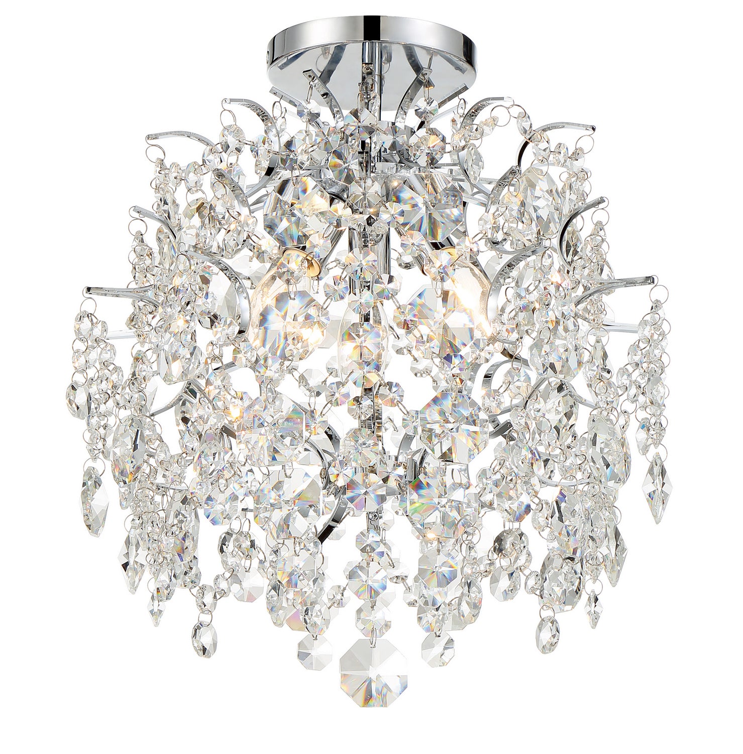 Minka-Lavery - 3150-77 - Three Light Mini Chandelier - Isabella's Crown - Chrome