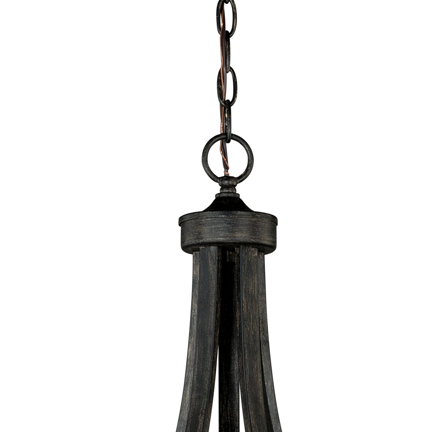 Vaxcel - H0135 - Five Light Chandelier - Halifax - Black Walnut