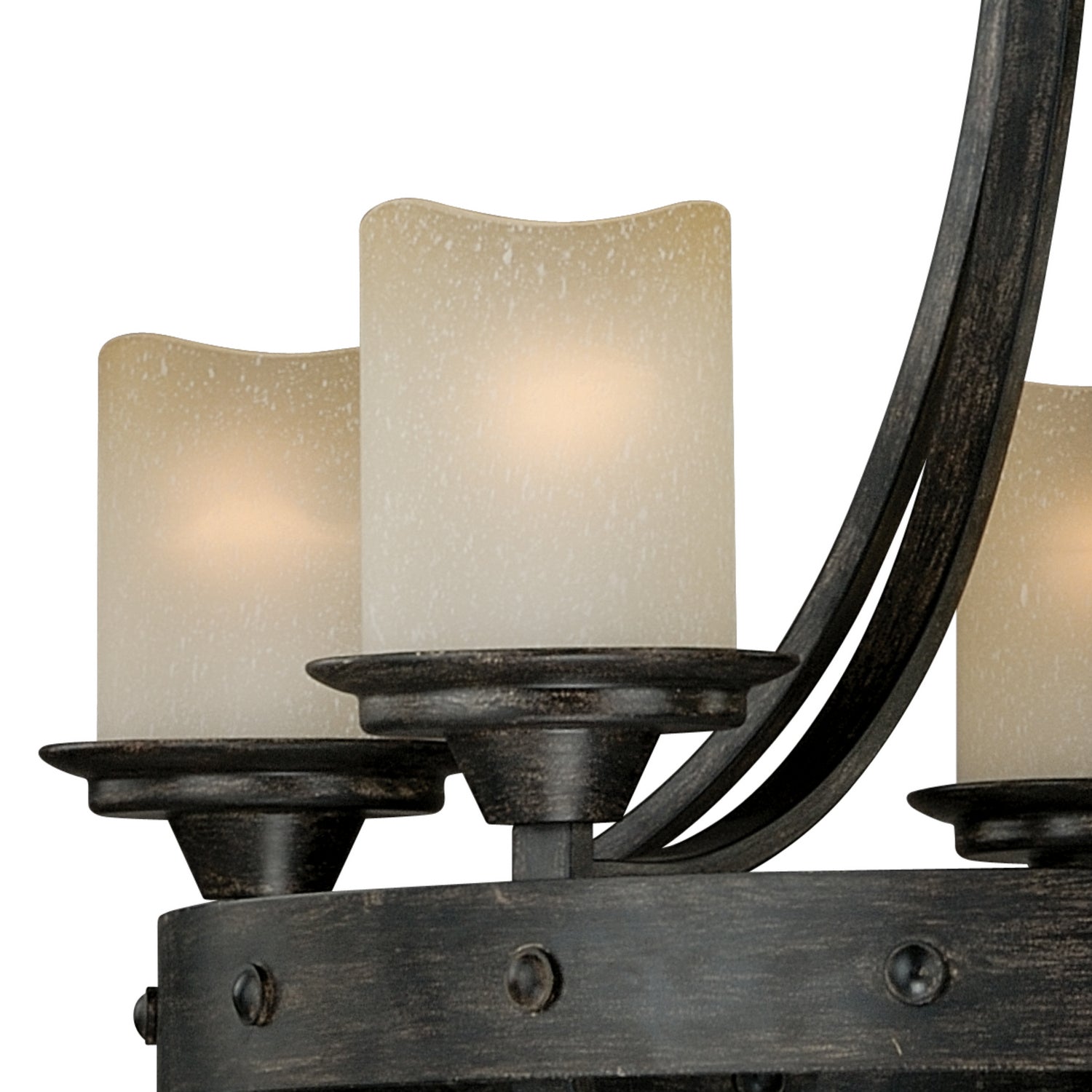 Vaxcel - H0135 - Five Light Chandelier - Halifax - Black Walnut