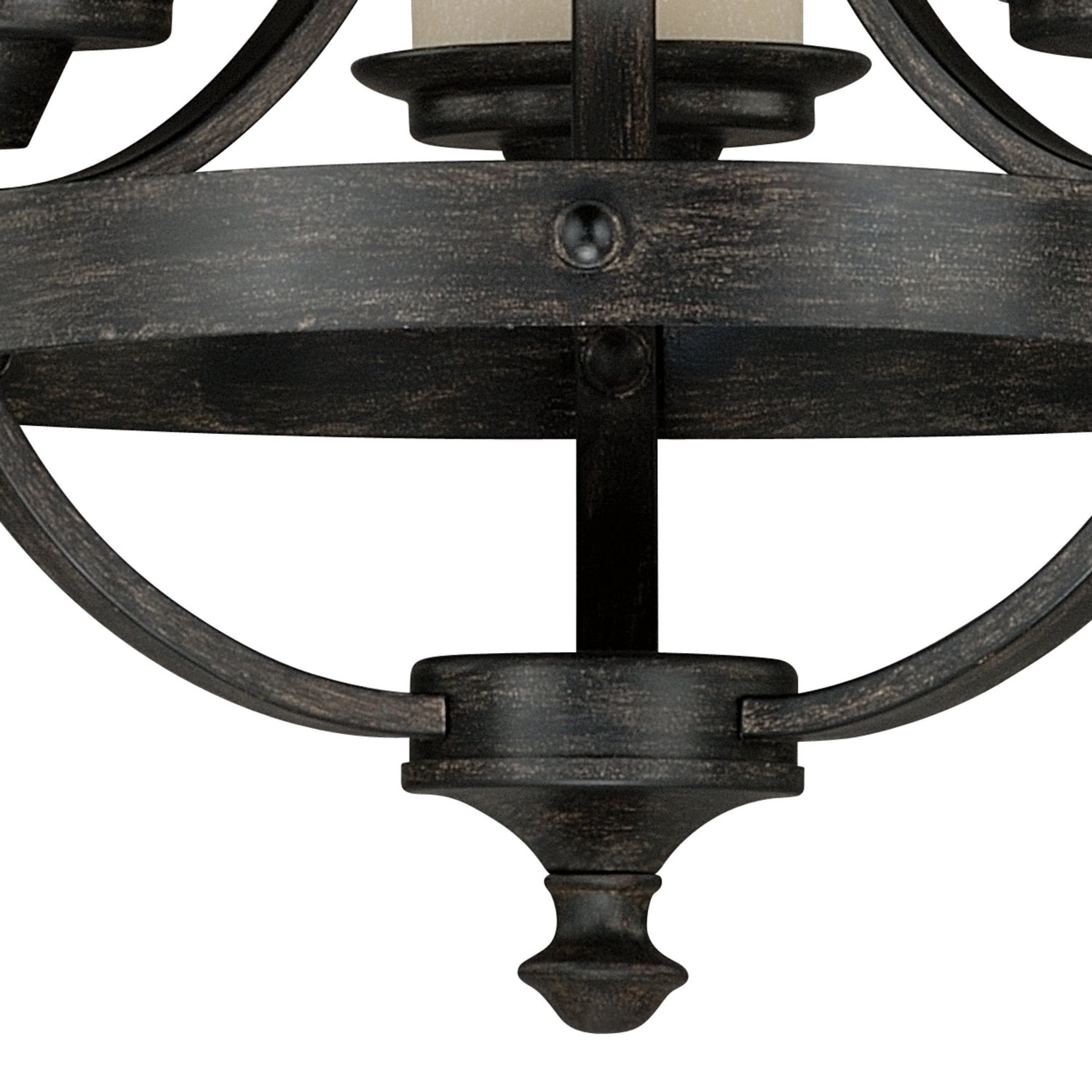 Vaxcel - H0136 - Three Light Mini Chandelier - Halifax - Black Walnut