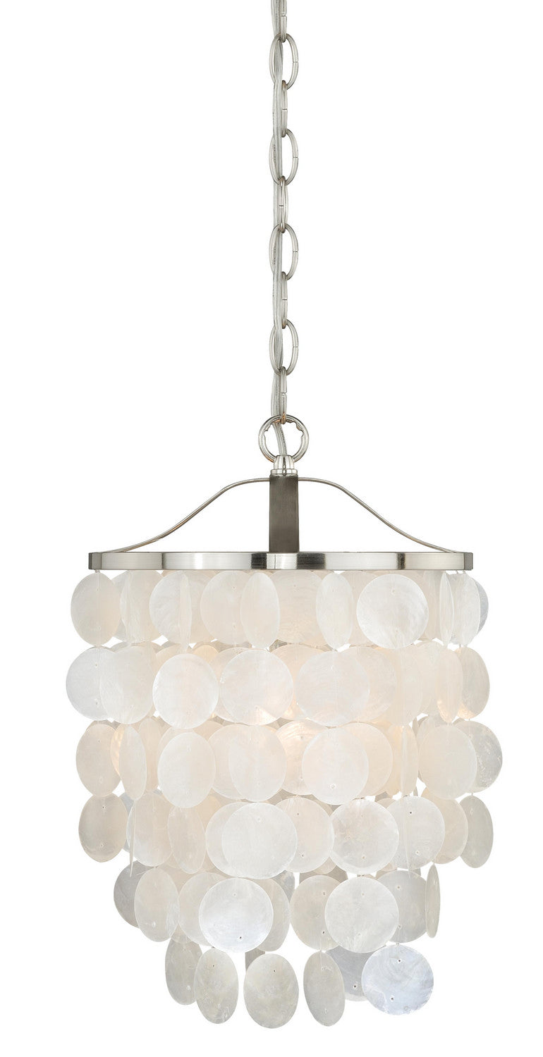 Vaxcel - P0138 - One Light Pendant - Elsa - Satin Nickel