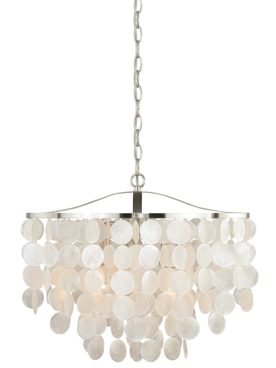 Vaxcel - P0139 - Three Light Pendant - Elsa - Satin Nickel