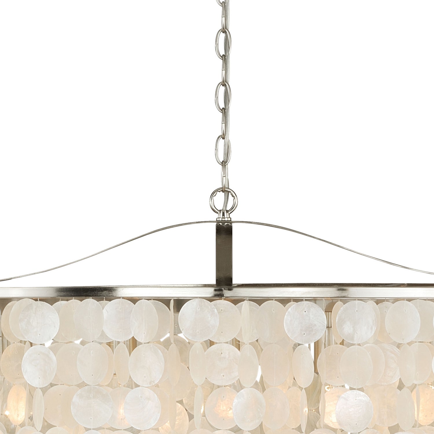 Vaxcel - P0140 - Five Light Linear Chandelier - Elsa - Satin Nickel