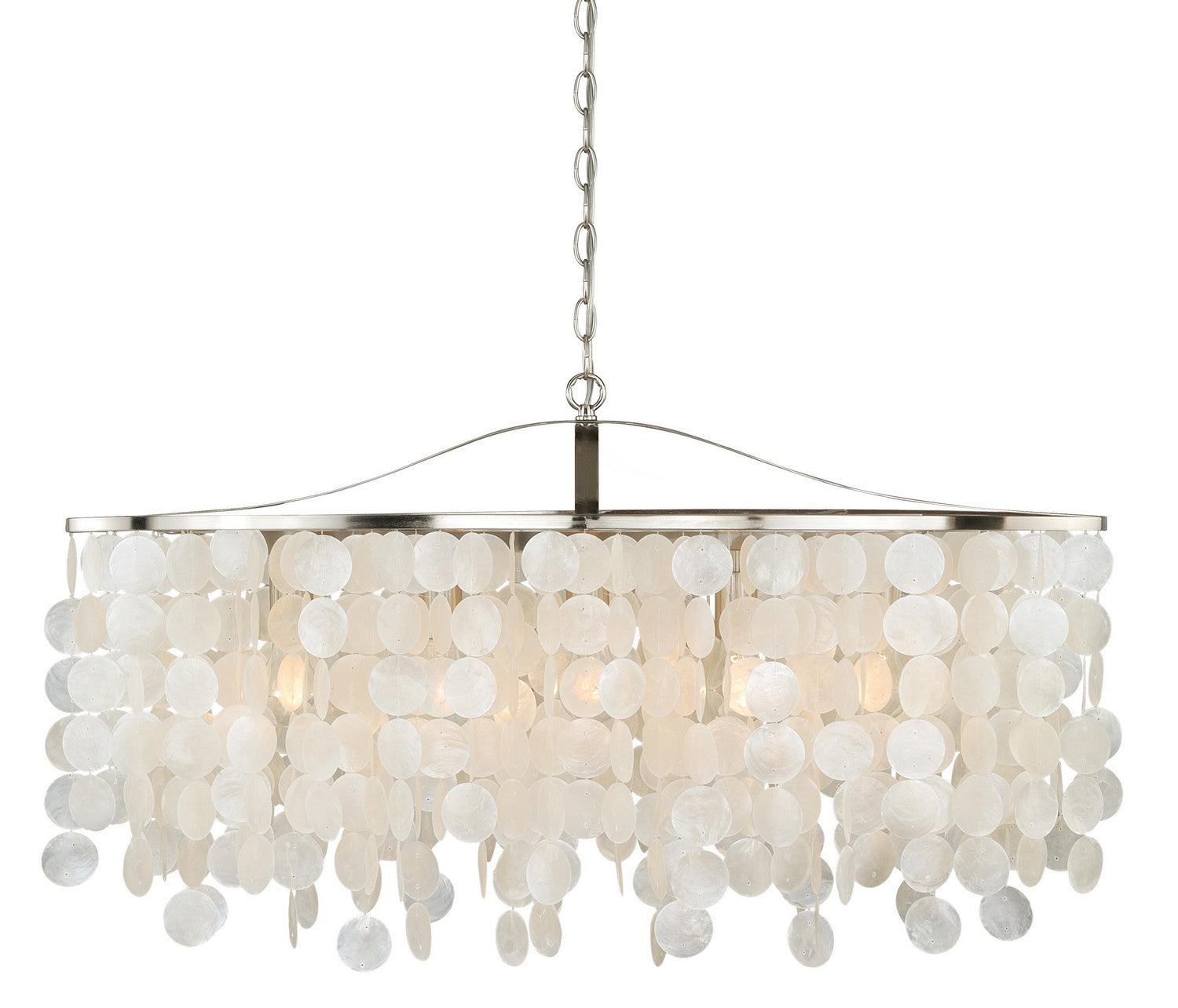 Vaxcel - P0140 - Five Light Linear Chandelier - Elsa - Satin Nickel