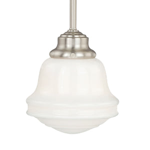 Vaxcel - P0154 - One Light Mini Pendant - Huntley - Satin Nickel