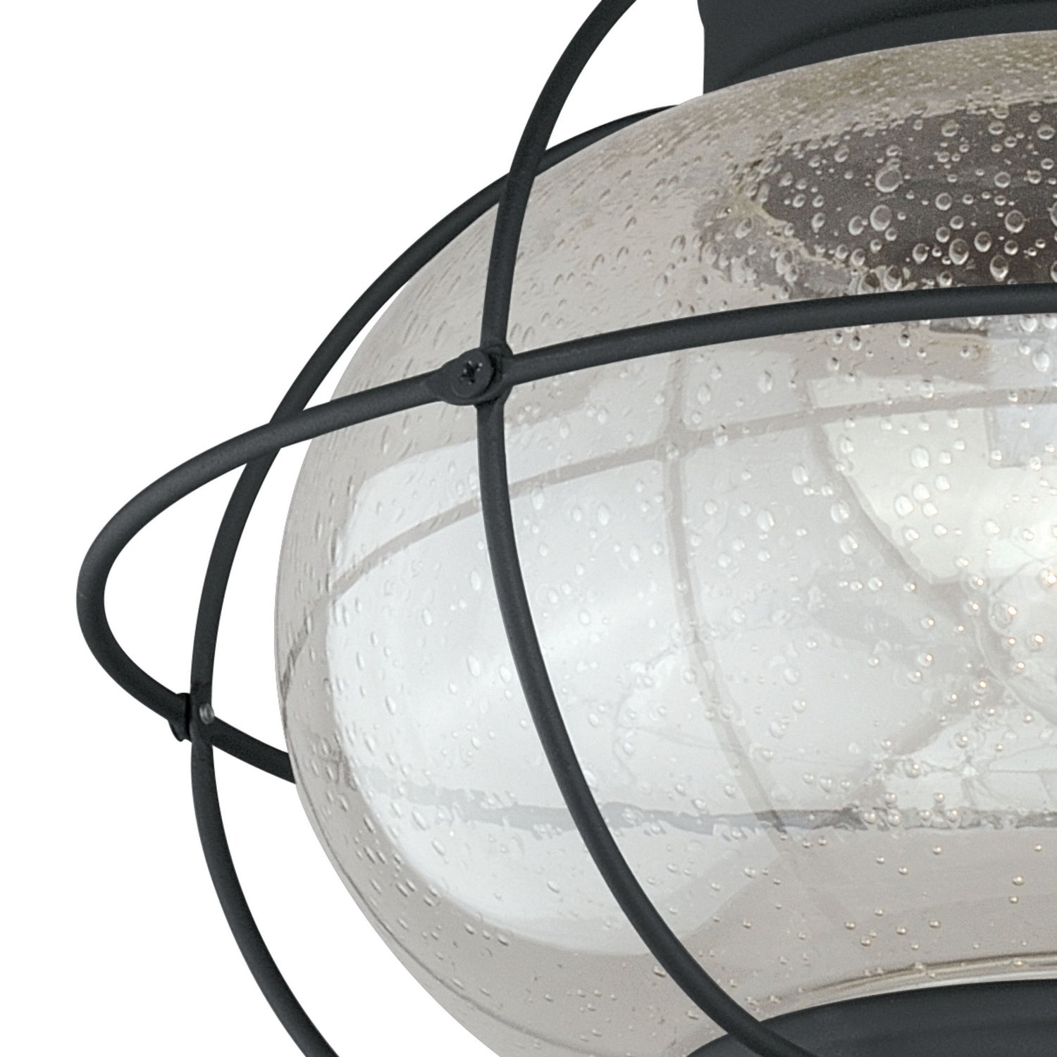 Vaxcel - T0144 - One Light Outdoor Semi Flush Mount - Chatham - Textured Black