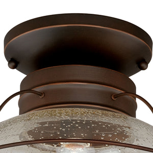 Vaxcel - T0145 - One Light Outdoor Semi Flush Mount - Chatham - Burnished Bronze