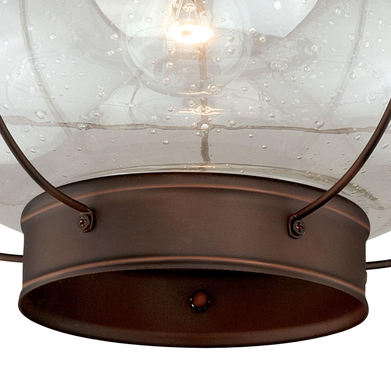 Vaxcel - T0145 - One Light Outdoor Semi Flush Mount - Chatham - Burnished Bronze