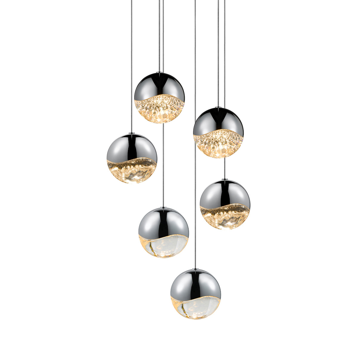 Sonneman - 2915.01-LRG - LED Pendant - Grapes - Polished Chrome