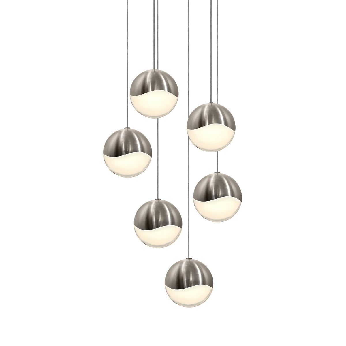 Sonneman - 2915.13-LRG - LED Pendant - Grapes - Satin Nickel