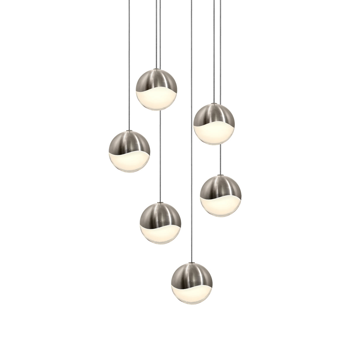 Sonneman - 2915.13-MED - LED Pendant - Grapes - Satin Nickel