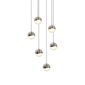 Sonneman - 2915.13-SML - LED Pendant - Grapes - Satin Nickel