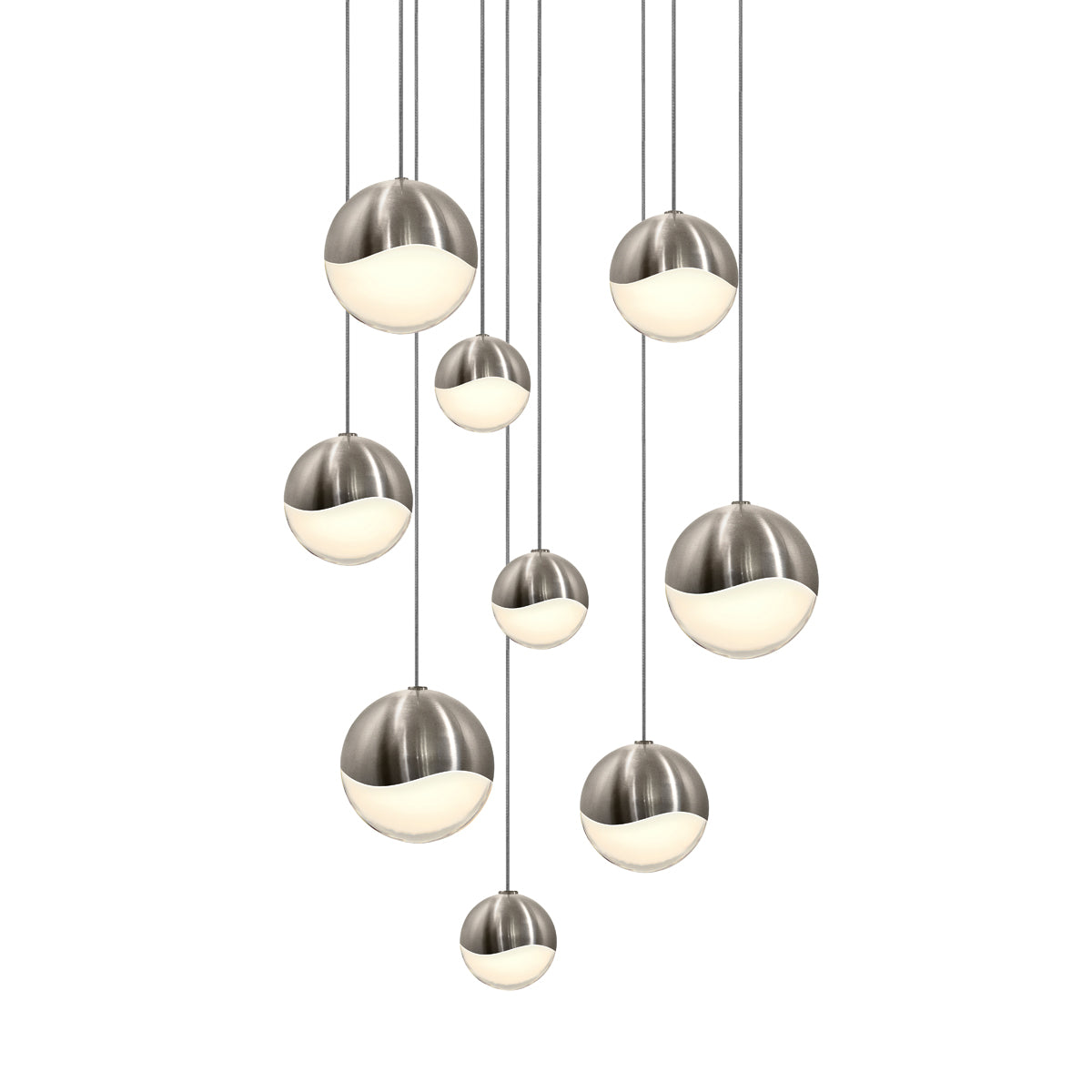 Sonneman - 2916.13-AST - LED Pendant - Grapes - Satin Nickel