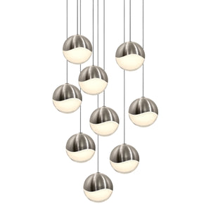 Sonneman - 2916.13-LRG - LED Pendant - Grapes - Satin Nickel