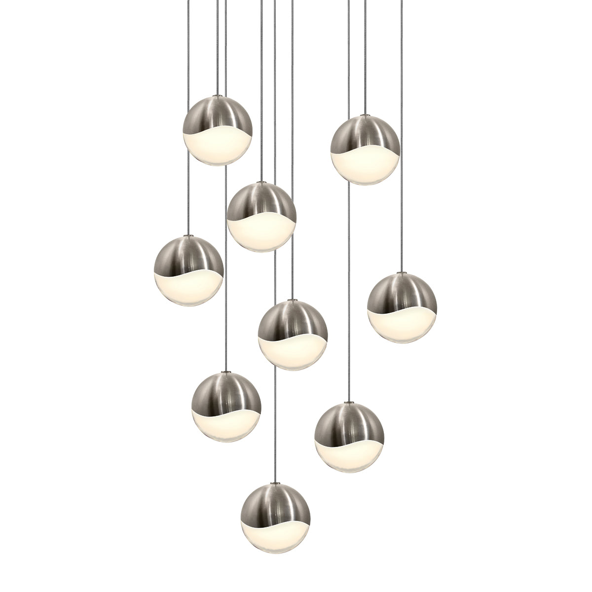 Sonneman - 2916.13-MED - LED Pendant - Grapes - Satin Nickel