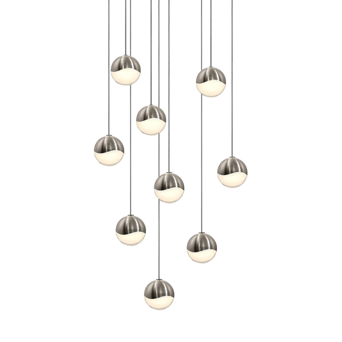 Sonneman - 2916.13-SML - LED Pendant - Grapes - Satin Nickel