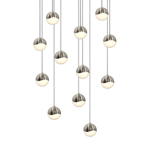 Sonneman - 2917.13-SML - LED Pendant - Grapes - Satin Nickel