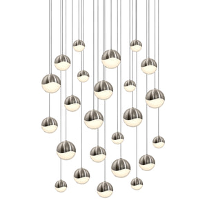 Sonneman - 2918.13-AST - LED Pendant - Grapes - Satin Nickel