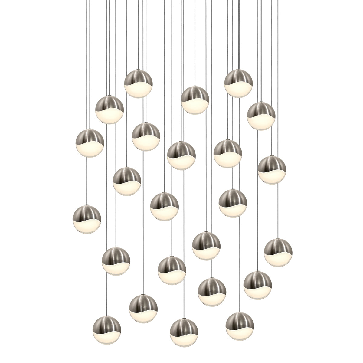 Sonneman - 2918.13-MED - LED Pendant - Grapes - Satin Nickel