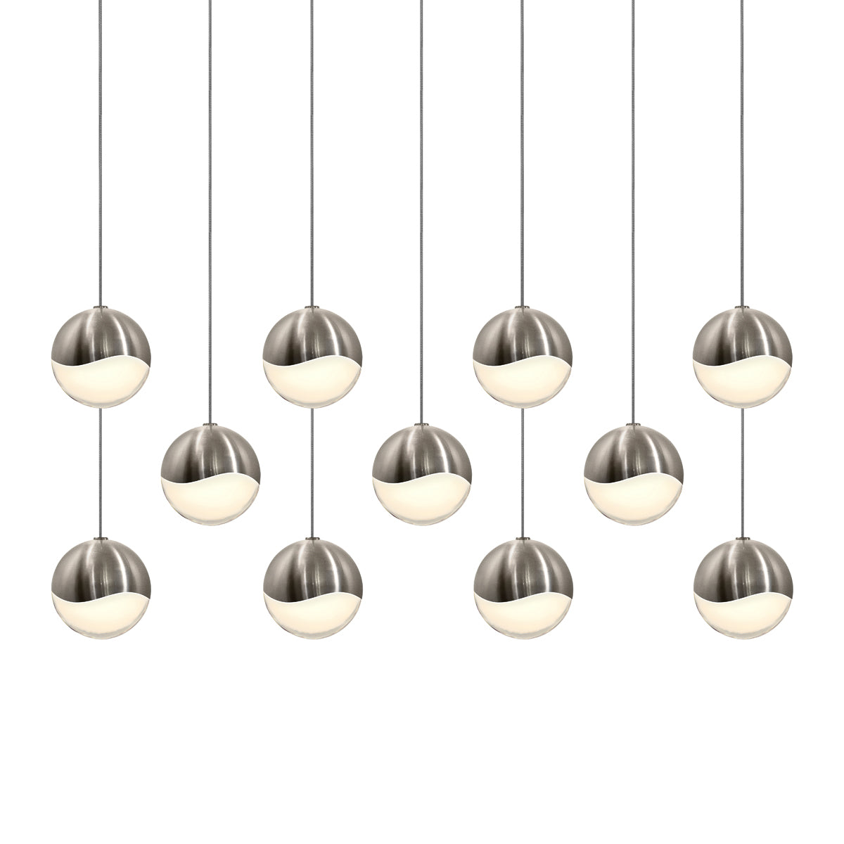 Sonneman - 2922.13-MED - LED Pendant - Grapes - Satin Nickel