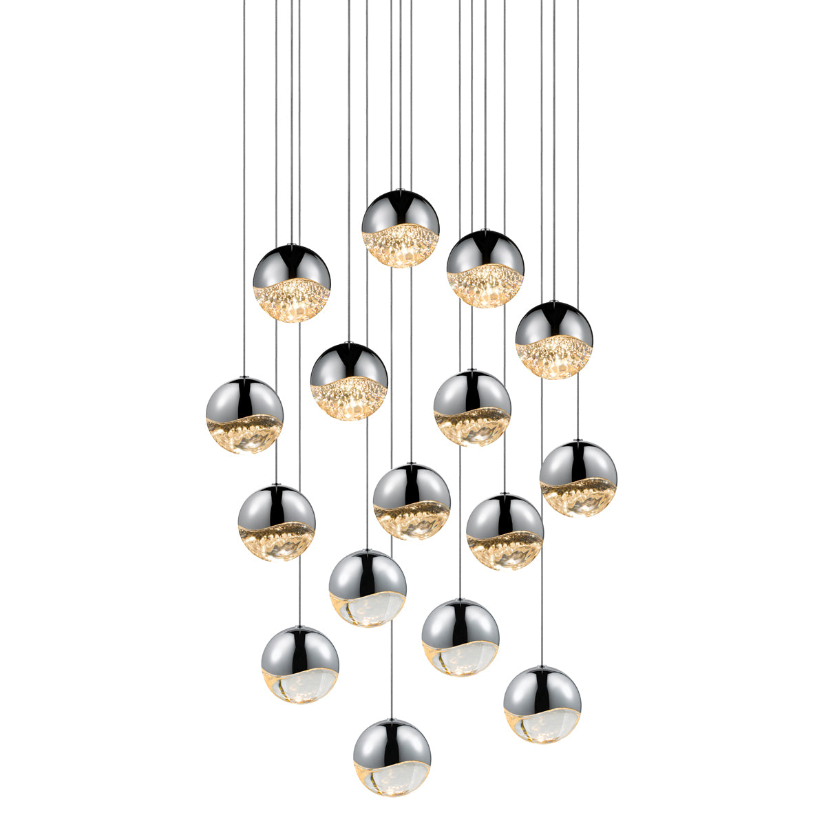 Sonneman - 2923.01-LRG - LED Pendant - Grapes - Polished Chrome