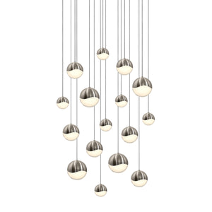 Sonneman - 2923.13-AST - LED Pendant - Grapes - Satin Nickel