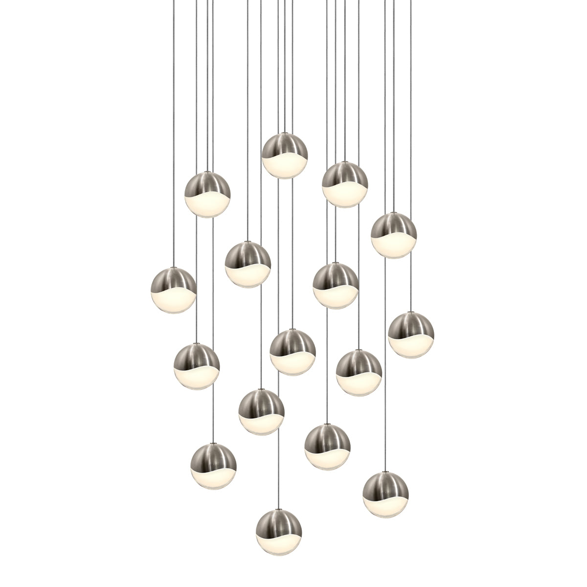 Sonneman - 2923.13-MED - LED Pendant - Grapes - Satin Nickel