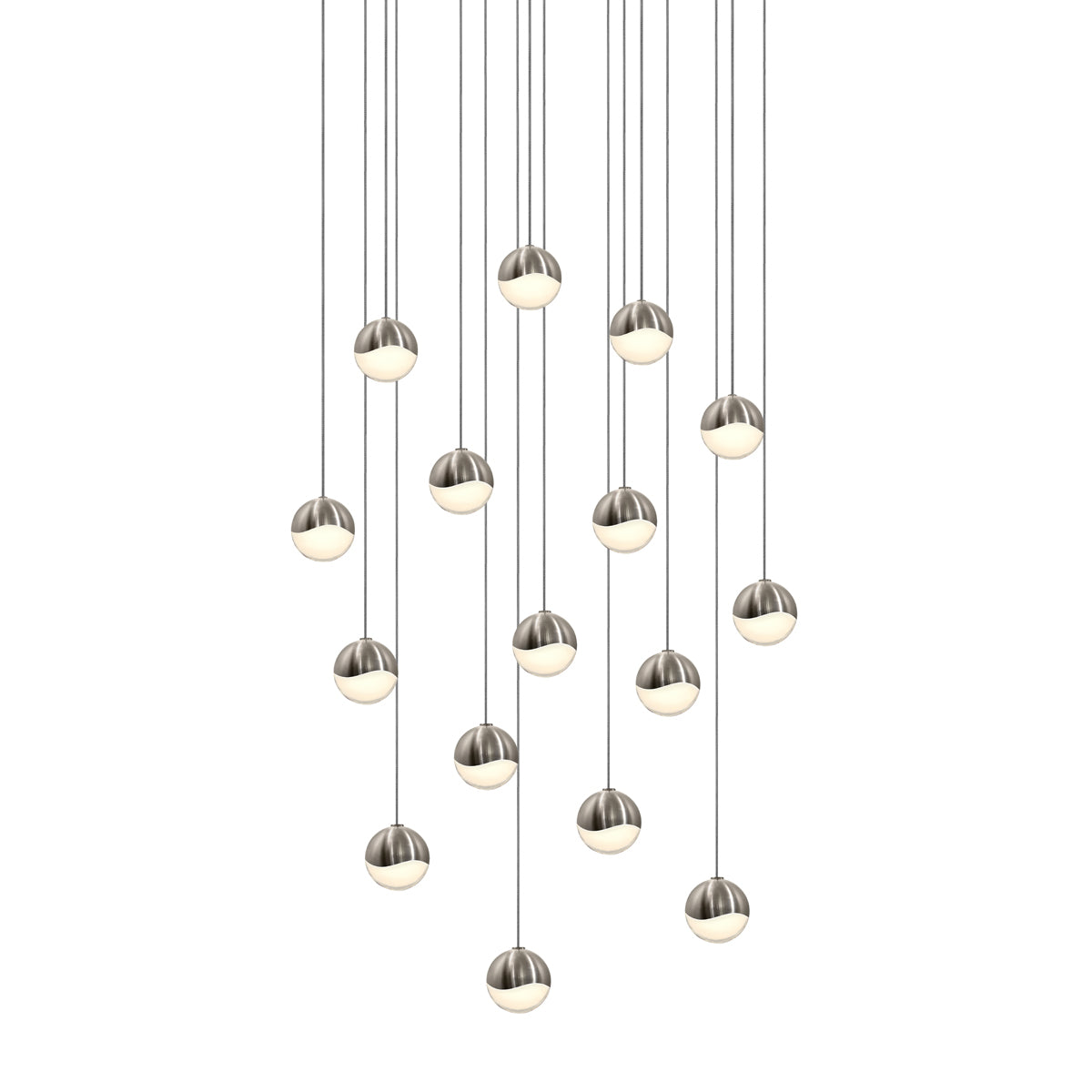 Sonneman - 2923.13-SML - LED Pendant - Grapes - Satin Nickel