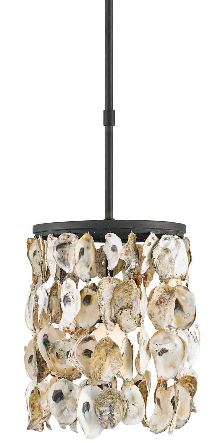 Currey and Company - 9250 - One Light Pendant - Stillwater - Blacksmith/Natural