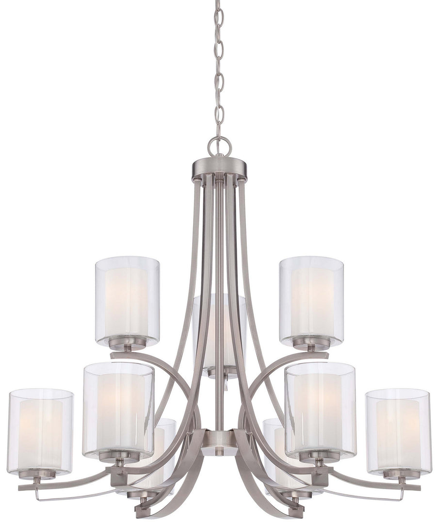 Minka-Lavery - 4109-84 - Nine Light Chandelier - Parsons Studio - Brushed Nickel