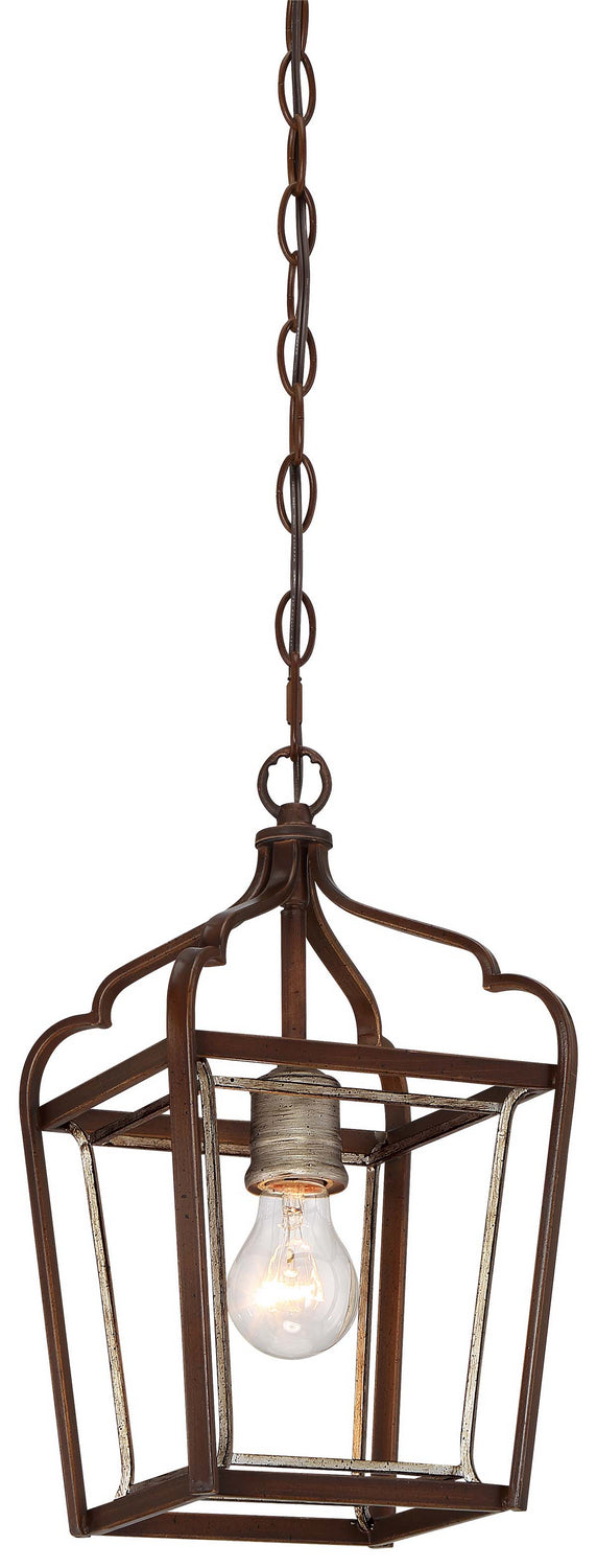 Minka-Lavery - 4341-593 - One Light Mini Pendant - Astrapia - Dark Rubbed Sienna w/Aged Silver