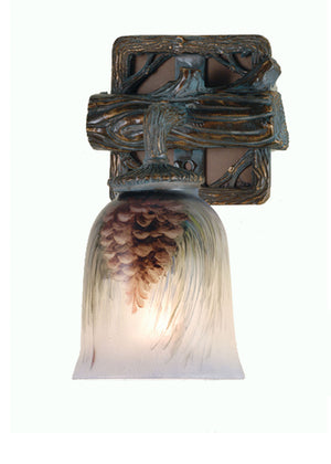 Meyda Tiffany - 49517 - One Light Wall Sconce - Pinecone - Golden Pine