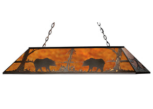 Meyda Tiffany - 65415 - 11 Light Pendant - Bear At Lake - Black