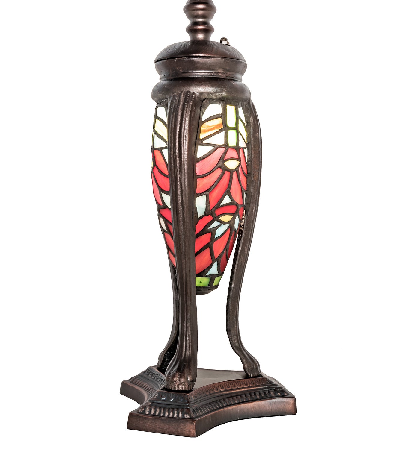 Meyda Tiffany - 65896 - 25"Table Lamp - Tiffany Poinsettia - Mahogany Bronze