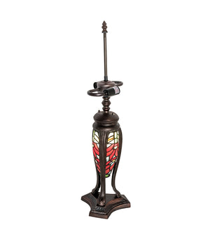 Meyda Tiffany - 65896 - 25"Table Lamp - Tiffany Poinsettia - Mahogany Bronze