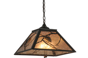 Meyda Tiffany - 110859 - Two Light Pendant - Whispering Pines - Timeless Bronze