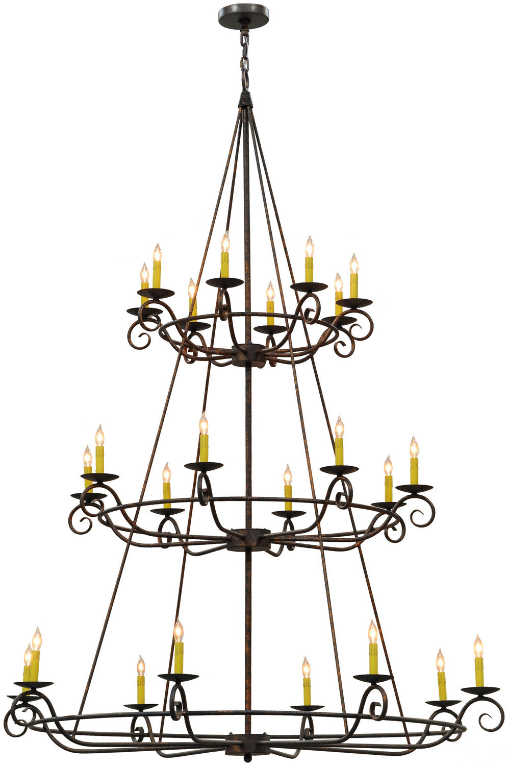 Meyda Tiffany - 115255 - 24 Light Chandelier - Estrella - Gilded Tobacco