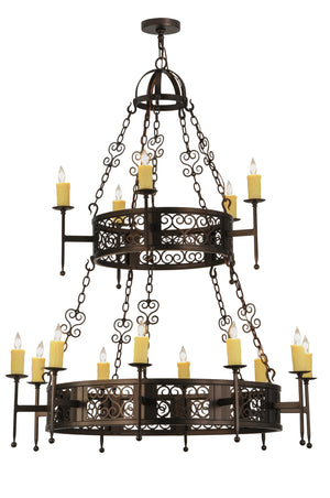 Meyda Tiffany - 115334 - 15 Light Chandelier - Toscano - Mahogany Bronze