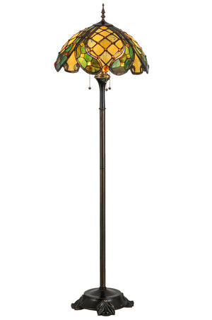 Meyda Tiffany - 139421 - Three Light Floor Lamp - Capolavoro - Mahogany Bronze