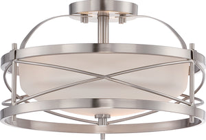 Nuvo Lighting - 60-5331 - Two Light Semi Flush Mount - Ginger - Brushed Nickel