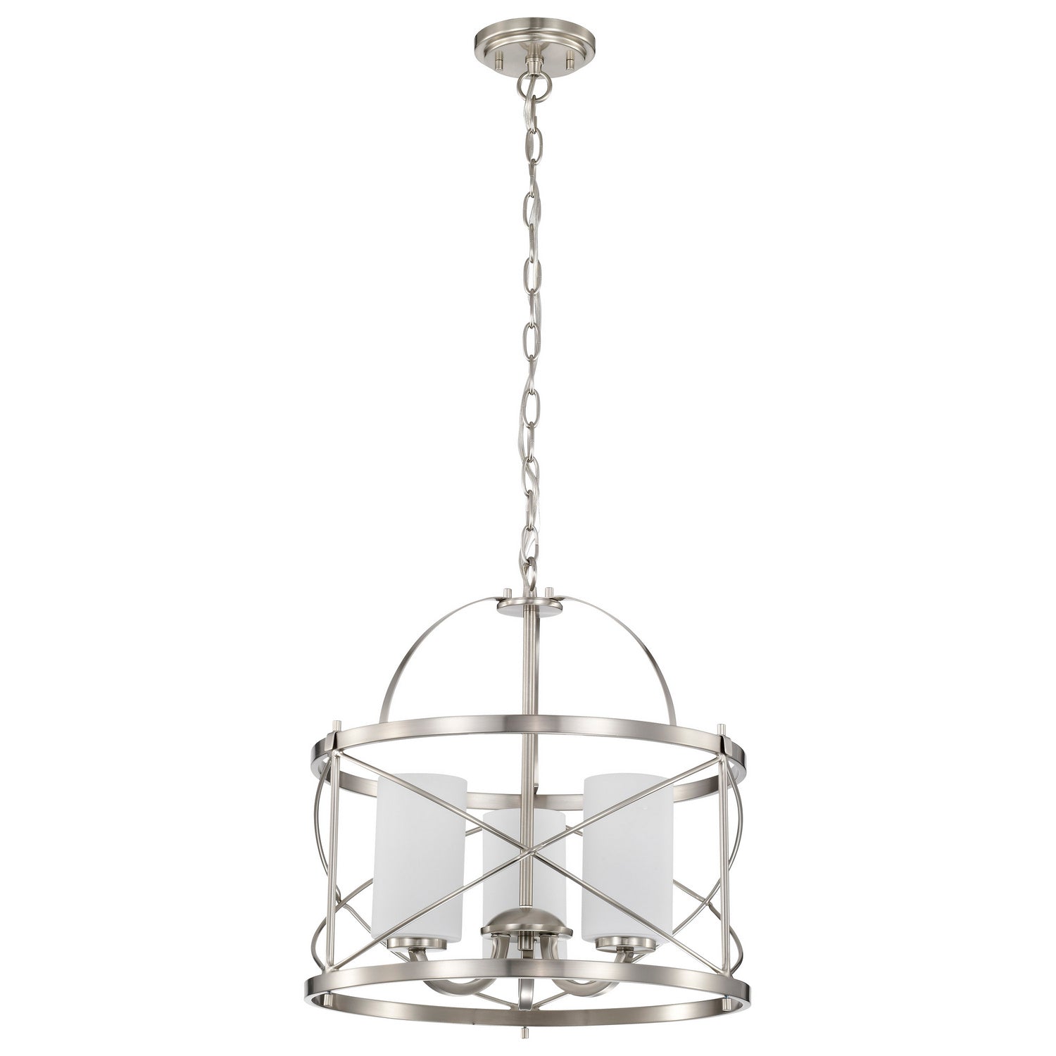 Nuvo Lighting - 60-5333 - Three Light Pendant - Ginger - Brushed Nickel