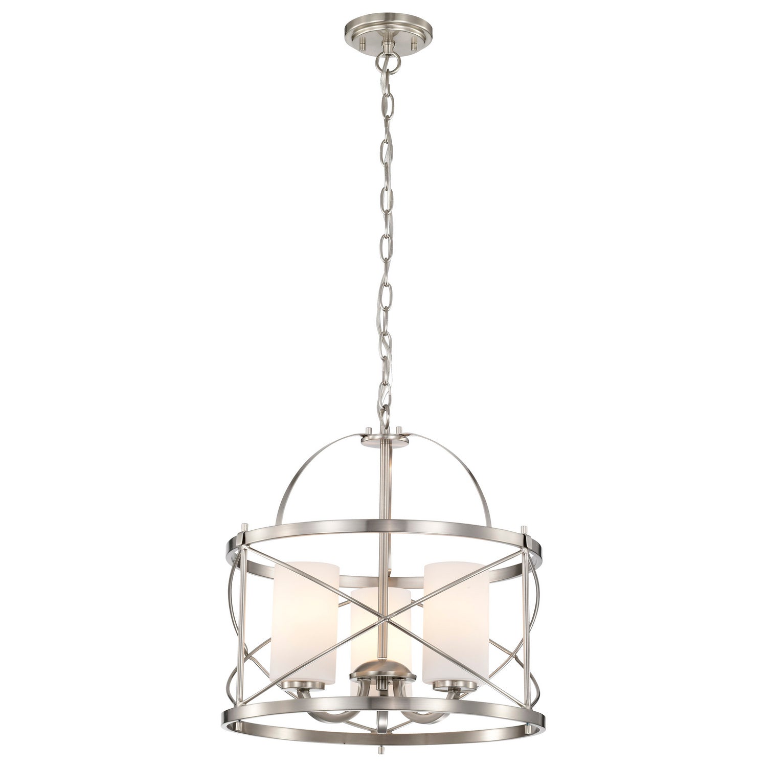 Nuvo Lighting - 60-5333 - Three Light Pendant - Ginger - Brushed Nickel