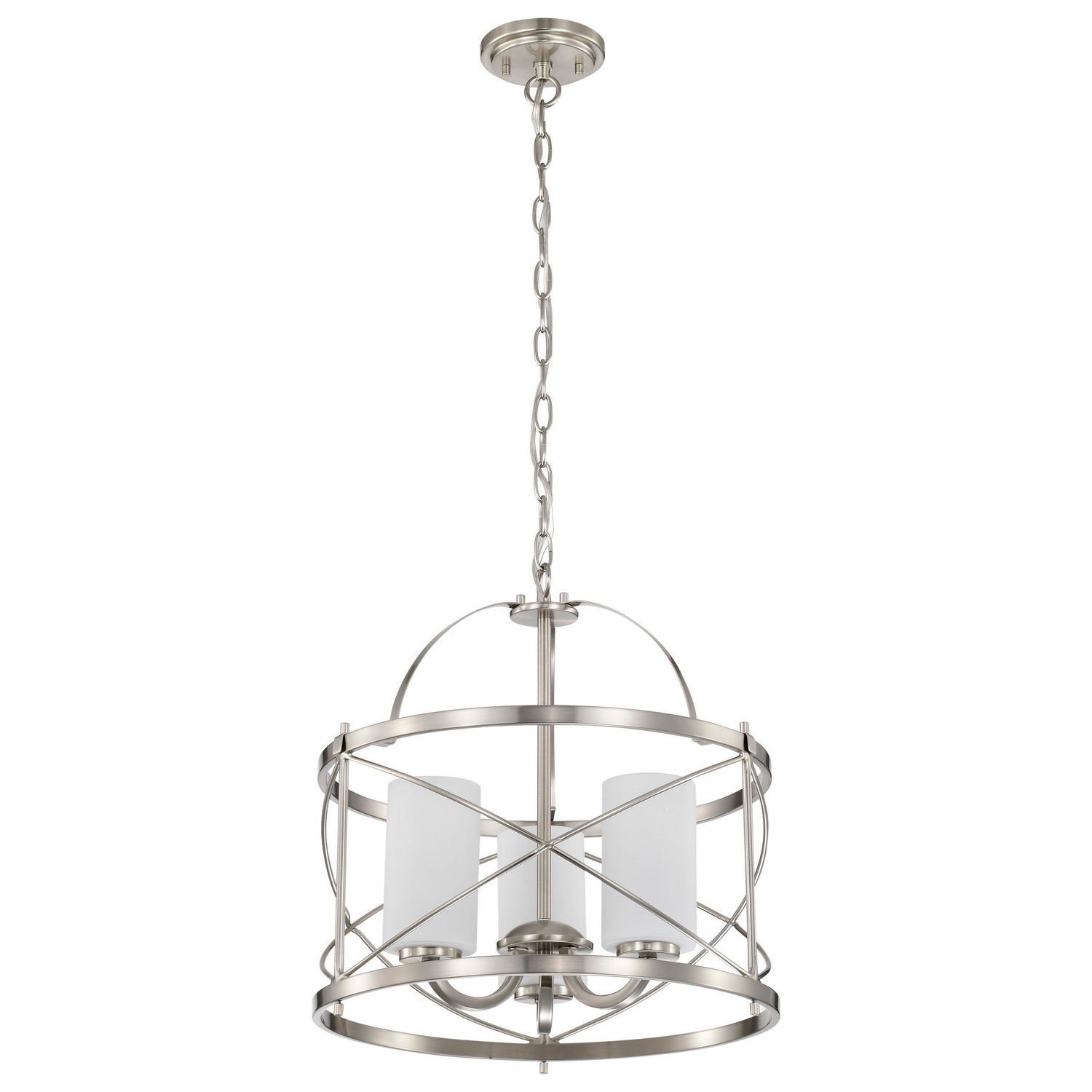 Nuvo Lighting - 60-5333 - Three Light Pendant - Ginger - Brushed Nickel